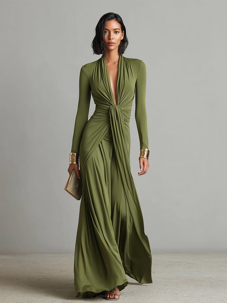 Paços de Ferreira – Vestido Maxi de Seda