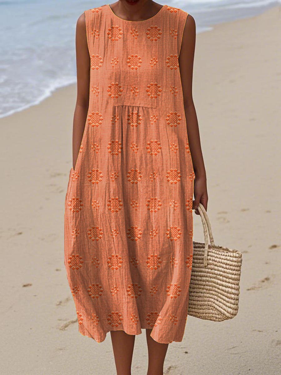 Almendra – Vestido Midi de Algodão