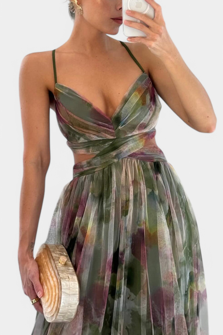 Oliveira de Frades – Vestido Maxi Floral