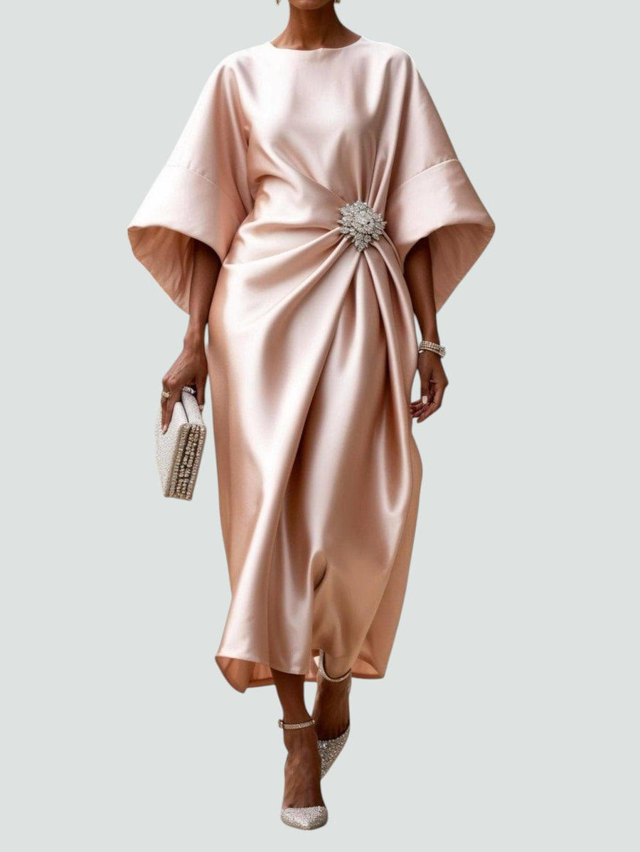 Sarzedo – Vestido Longo com Decote Canoa