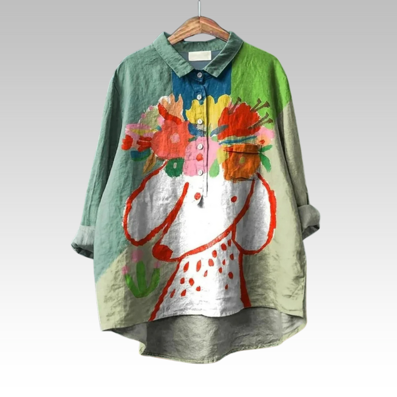 Frechas – Blusa Floral de Corte Solto