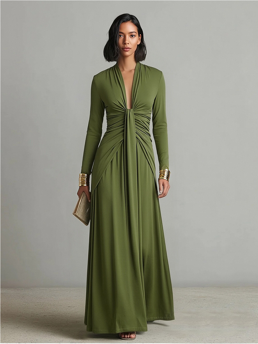 Paços de Ferreira – Vestido Maxi de Seda