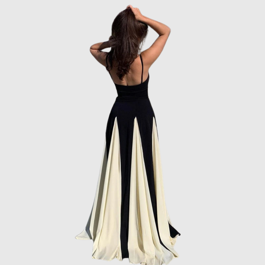 Brandara – Vestido Longo com Corpete Coração