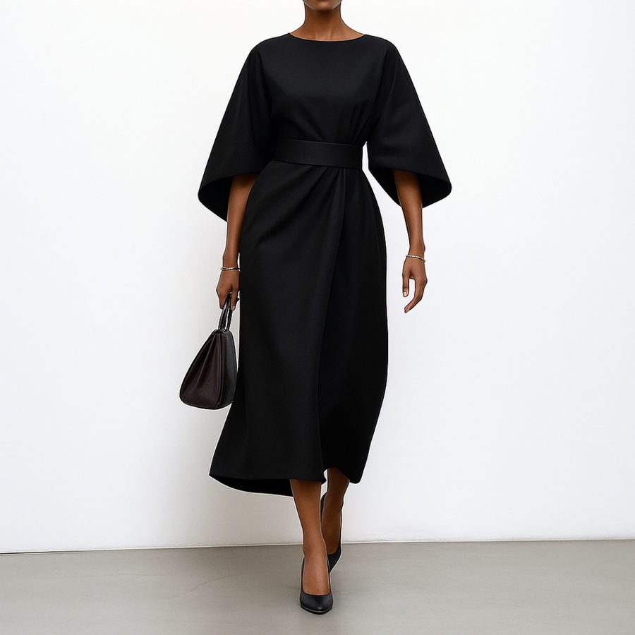 Ferreira do Zêzere – Vestido Maxi com Mangas Morcego