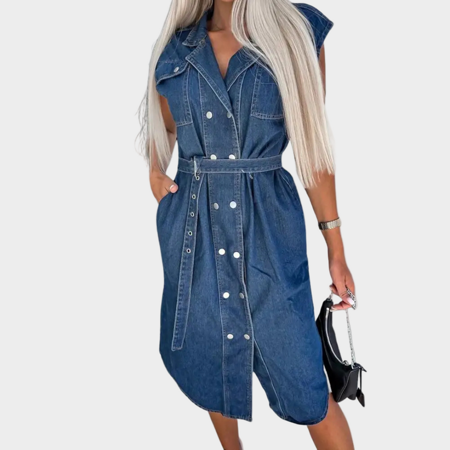 Arouca – Vestido de Ganga com Cinto