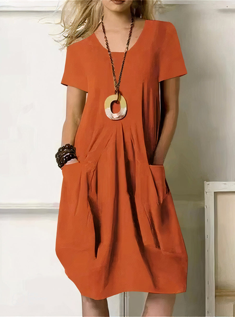 Ruivós – Vestido de Algodão com Bolsos