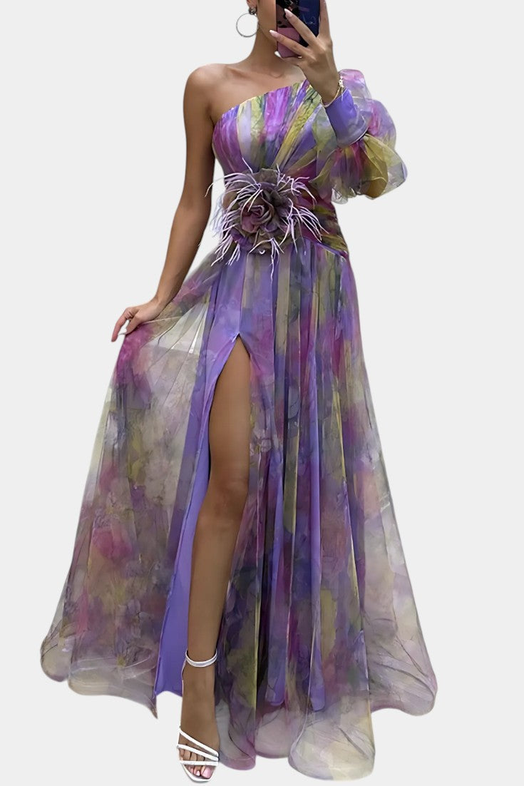 Miranda do Corvo – Vestido Maxi Assimétrico