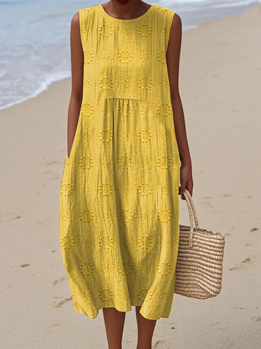 Almendra – Vestido Midi de Algodão