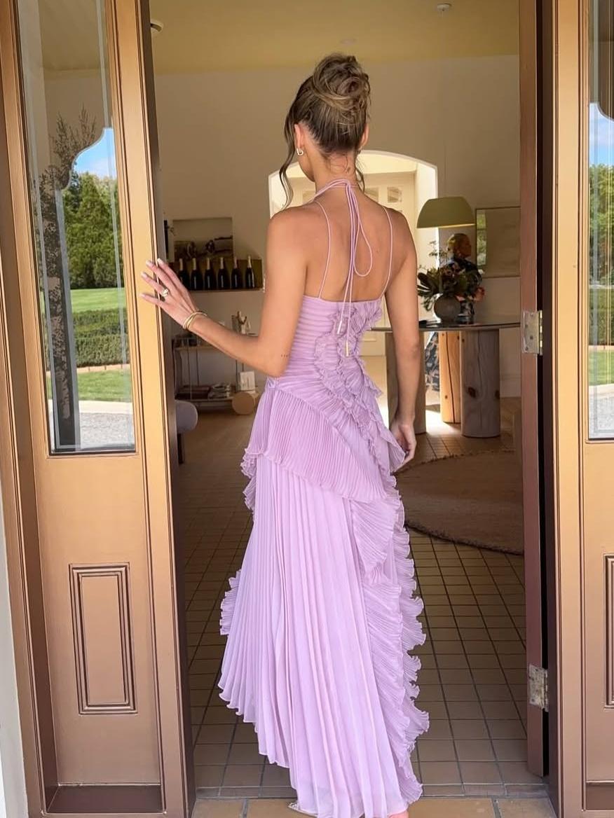 Sarzedas – Vestido Longo com Laço nas Costas