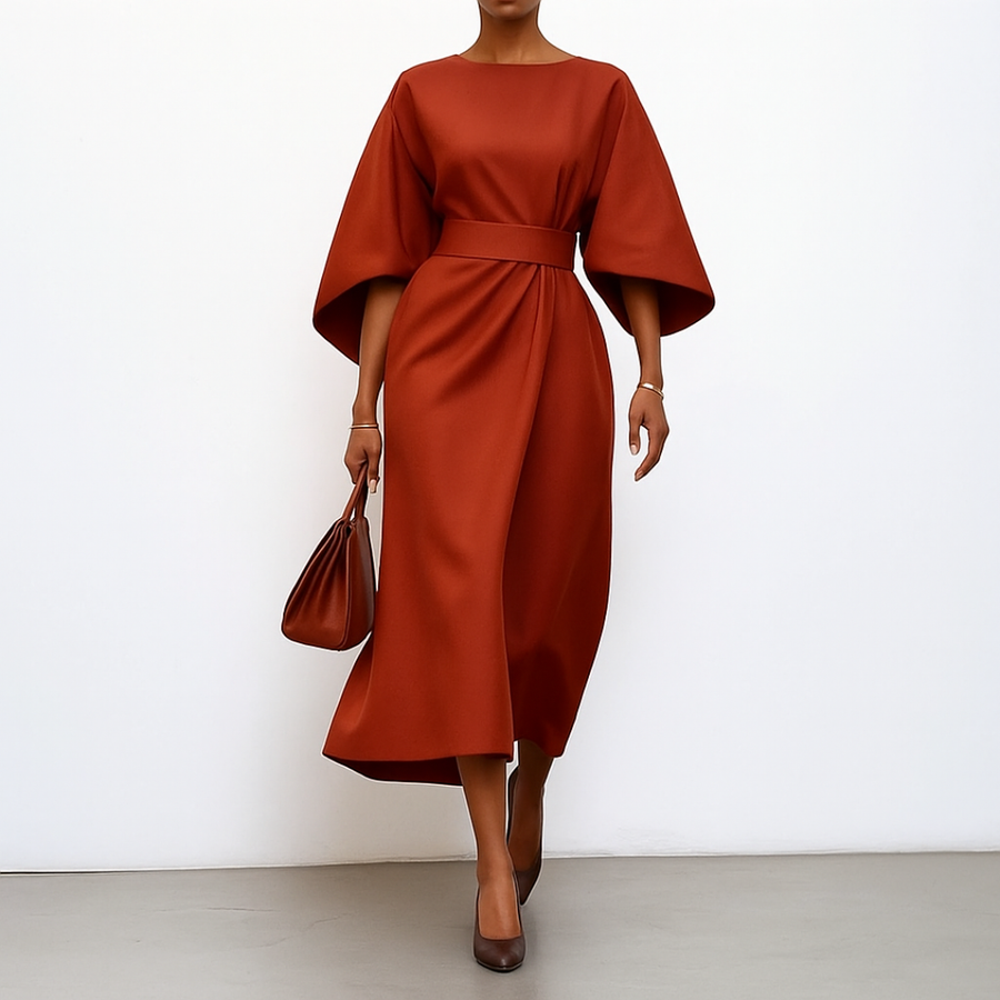 Ferreira do Zêzere – Vestido Maxi com Mangas Morcego
