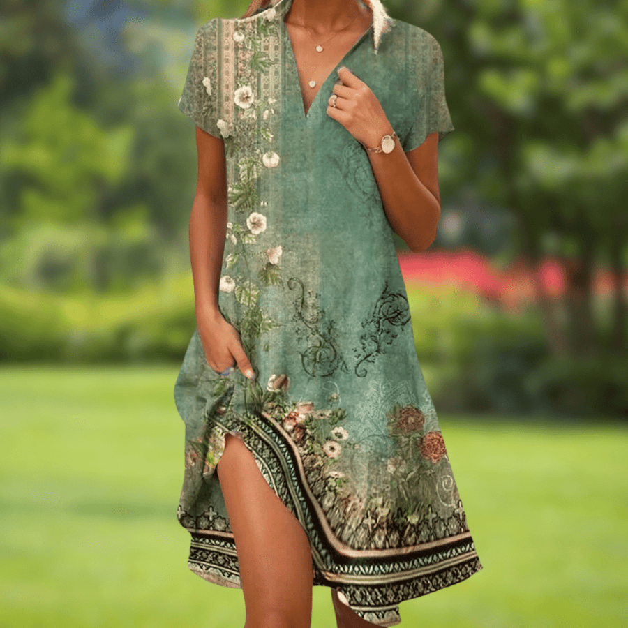 Alijó – Vestido Floral Elegante