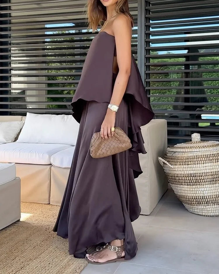 Cabril – Conjunto de Top e Saia em Camadas