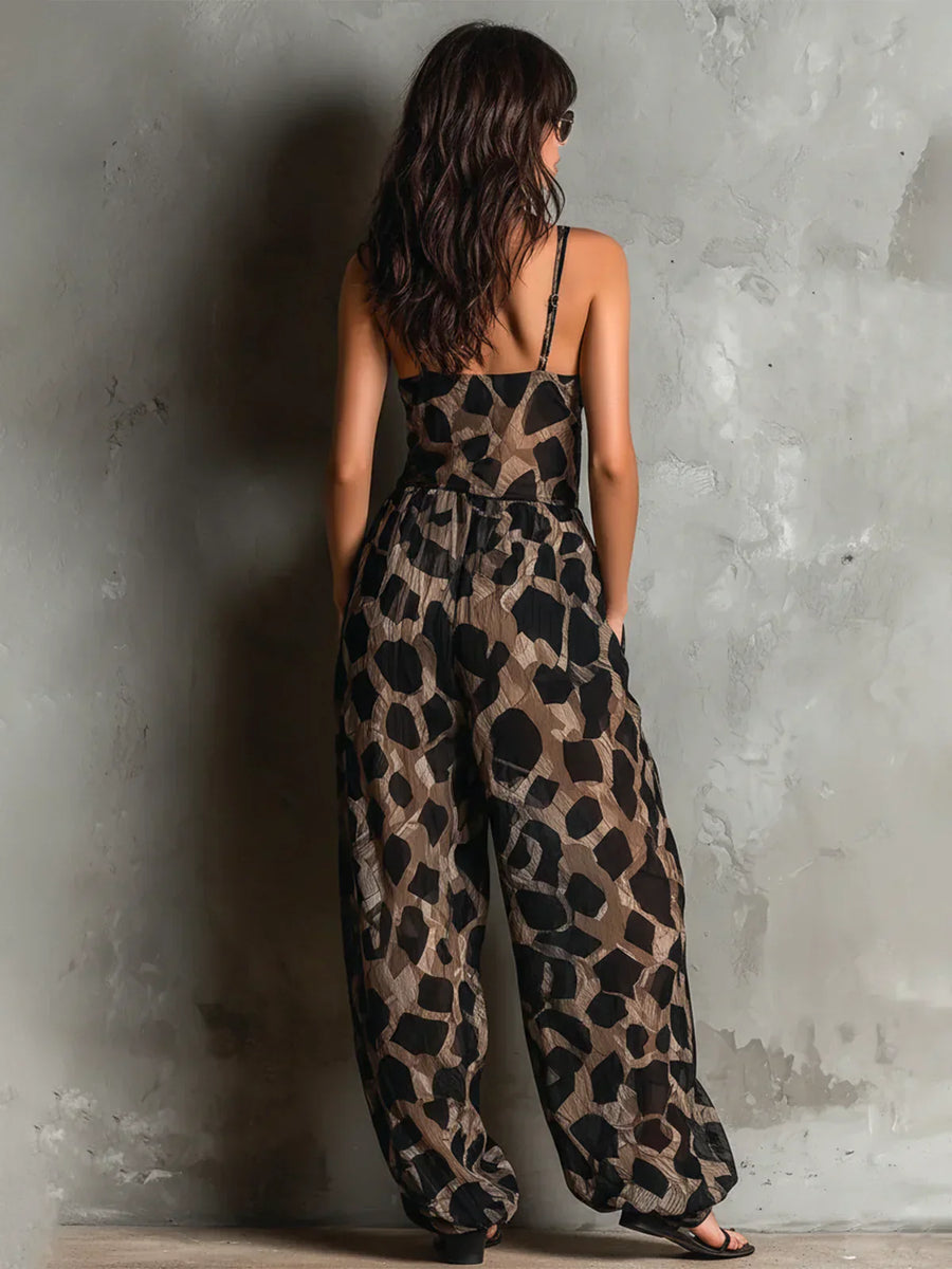 Frieira – Macacão com Estampado Animal