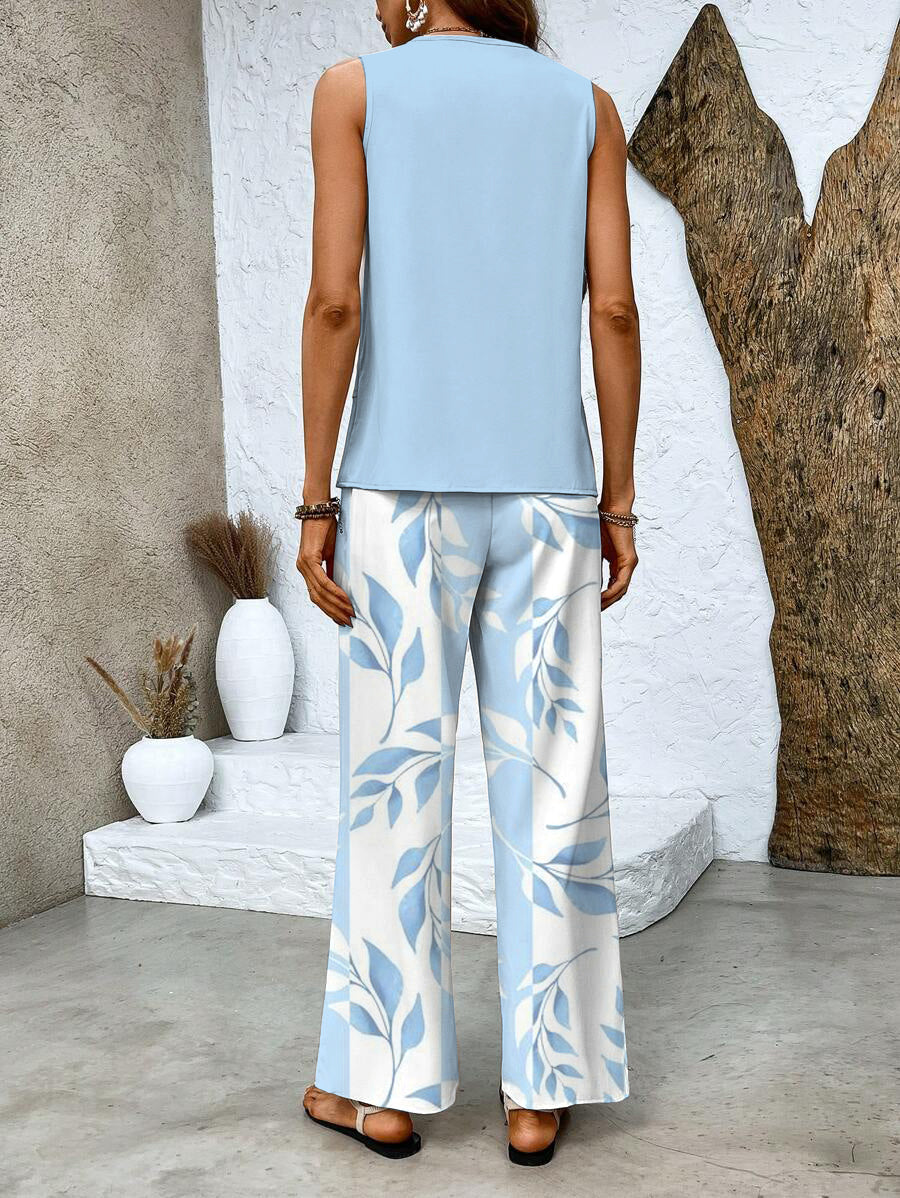 Tourém – Conjunto de Blusa e Calças Floral