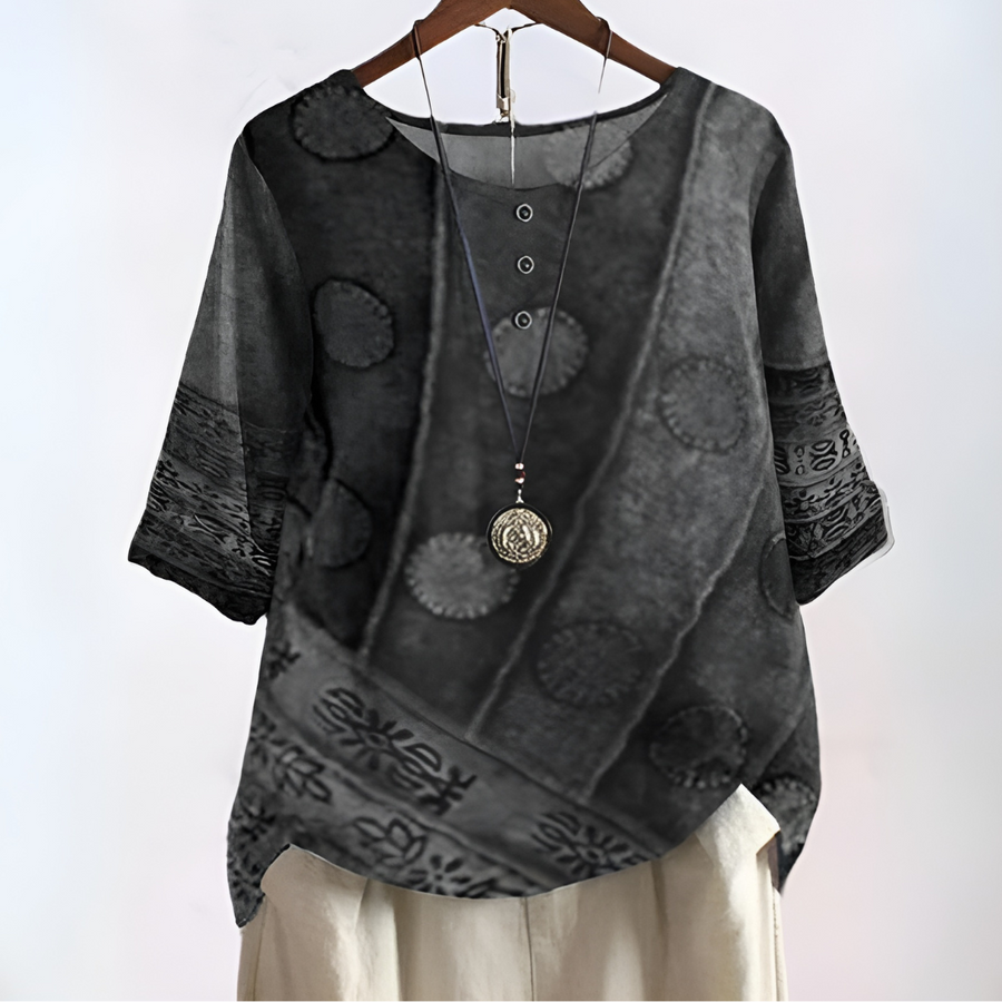 Meixedo – Top Boho com Decote em Nó