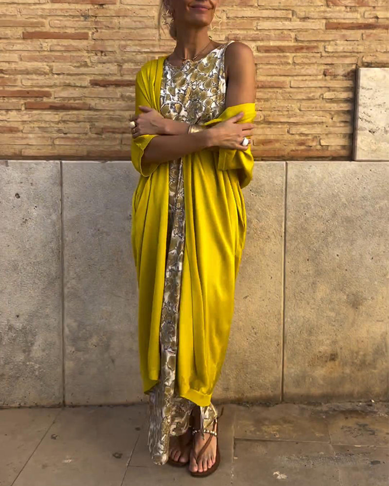Dornes – Conjunto de Vestido e Cardigã