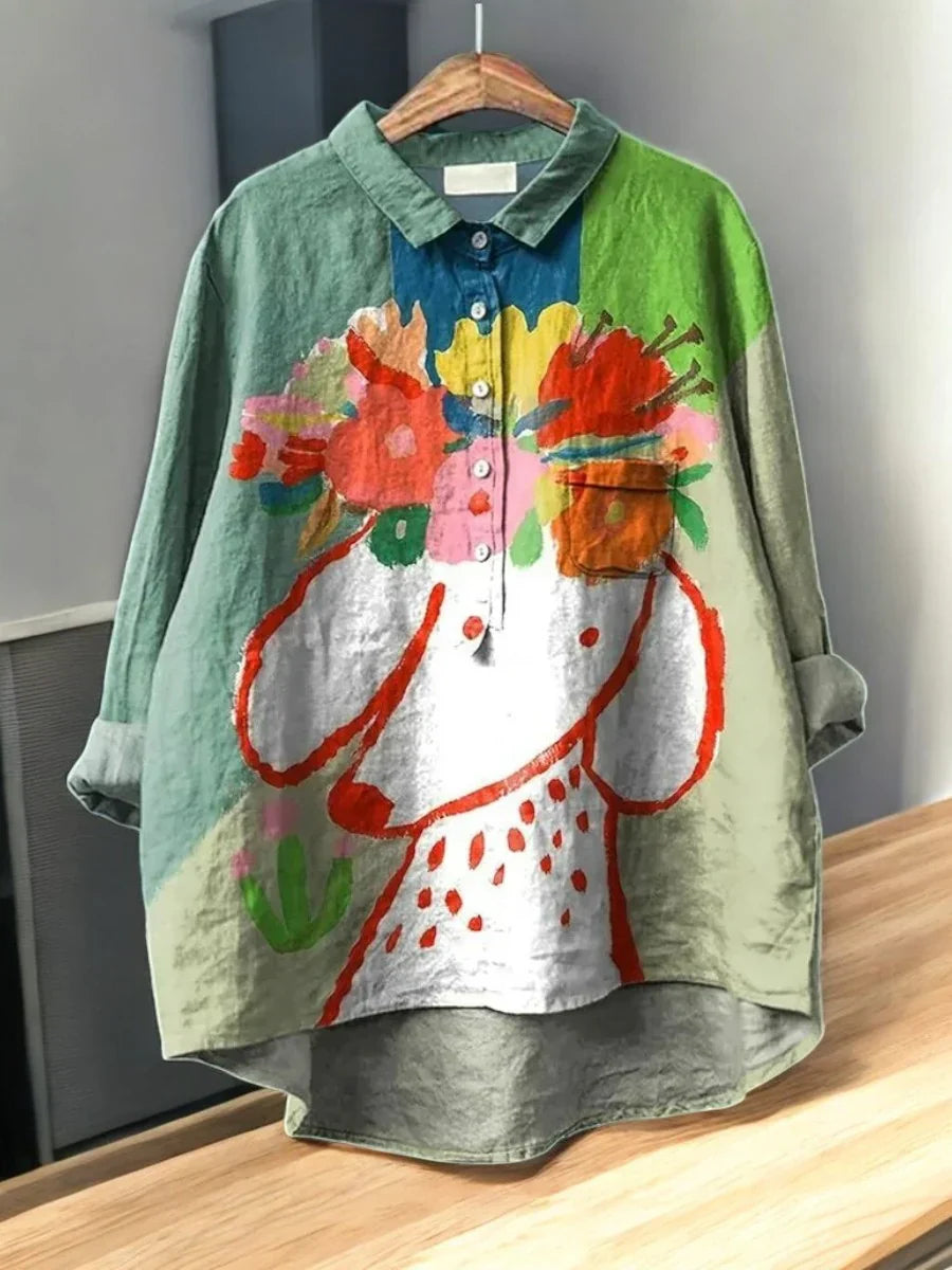 Frechas – Blusa Floral de Corte Solto