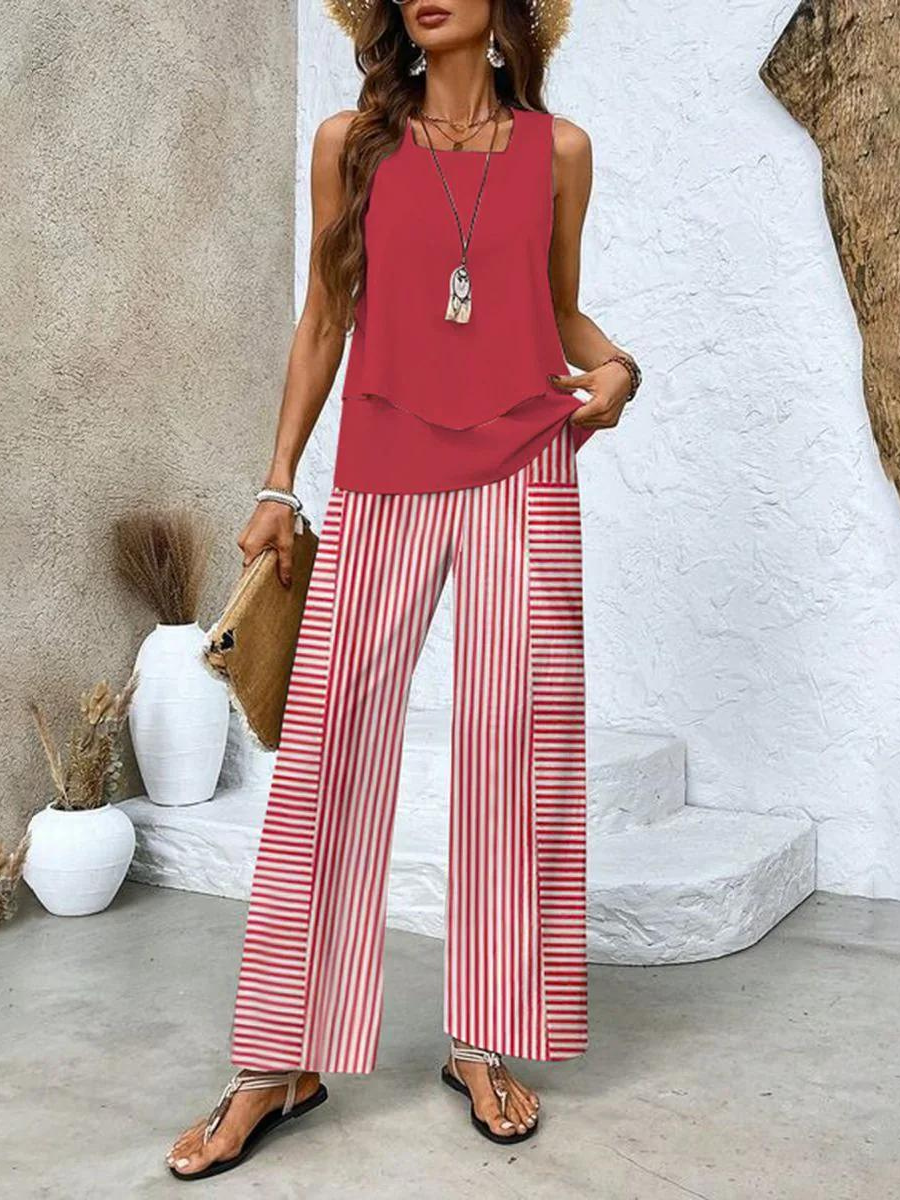Tourém – Conjunto de Blusa e Calças Floral