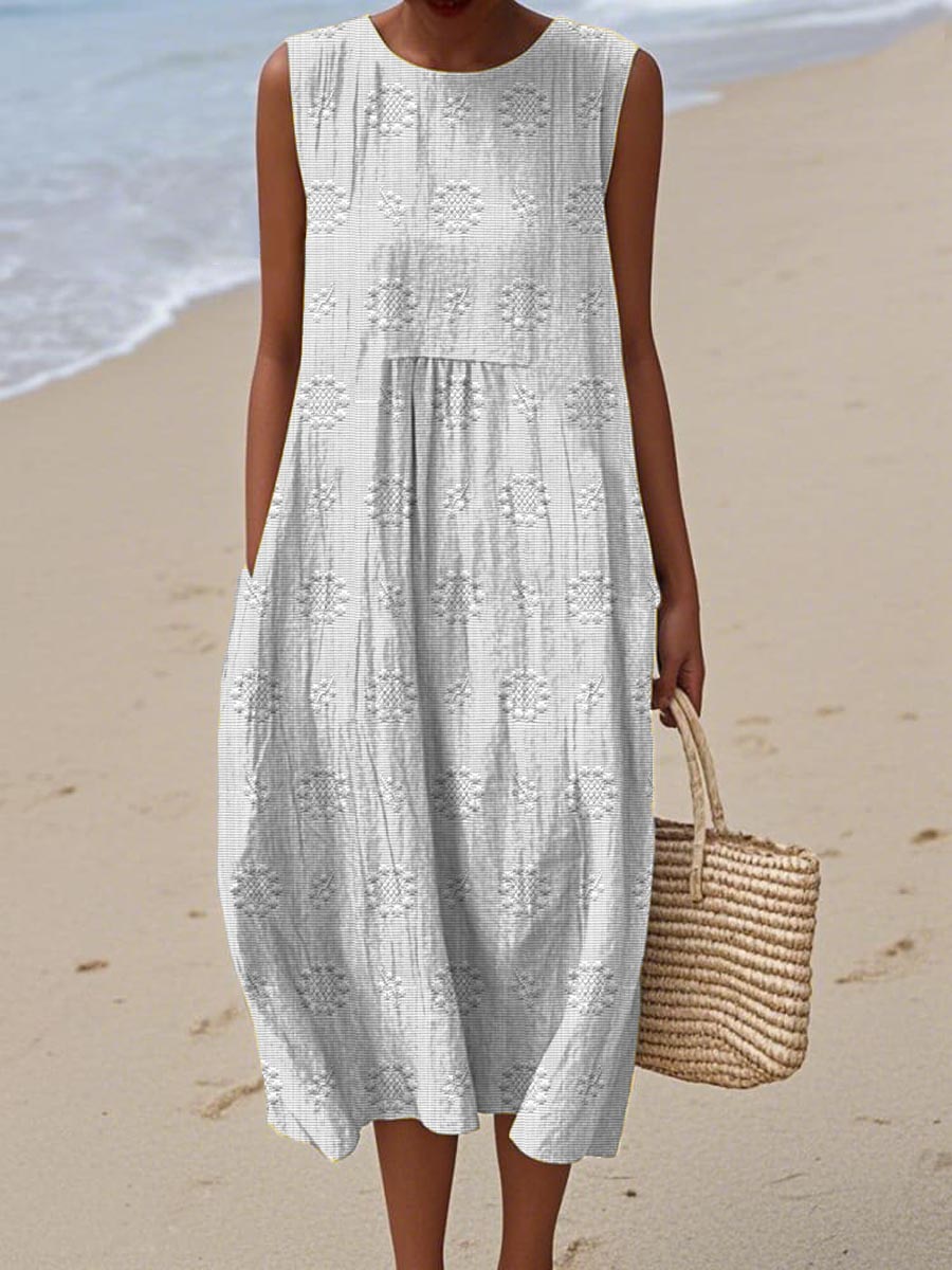Almendra – Vestido Midi de Algodão