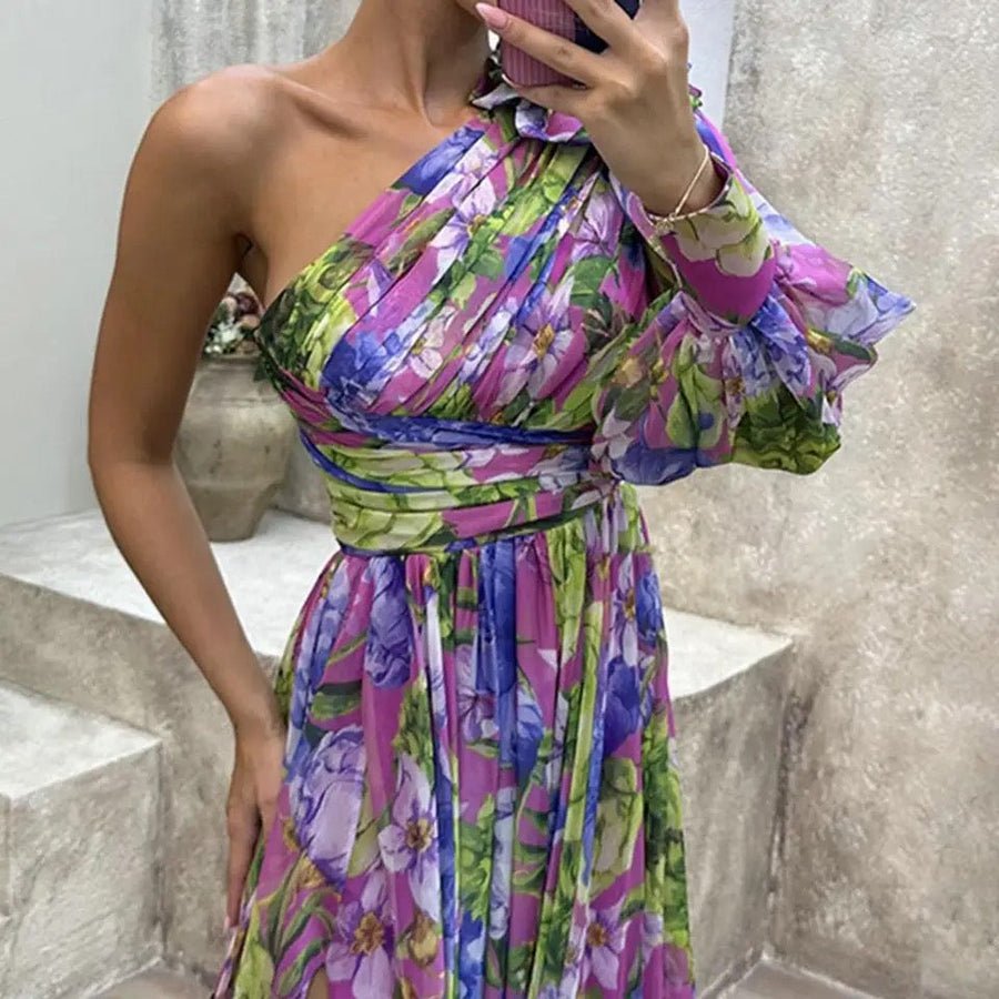 Rossas – Vestido de Um Ombro