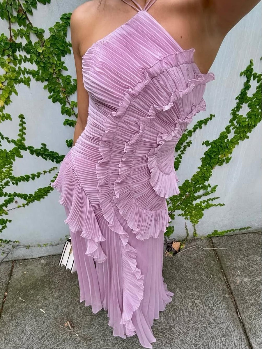 Sarzedas – Vestido Longo com Laço nas Costas