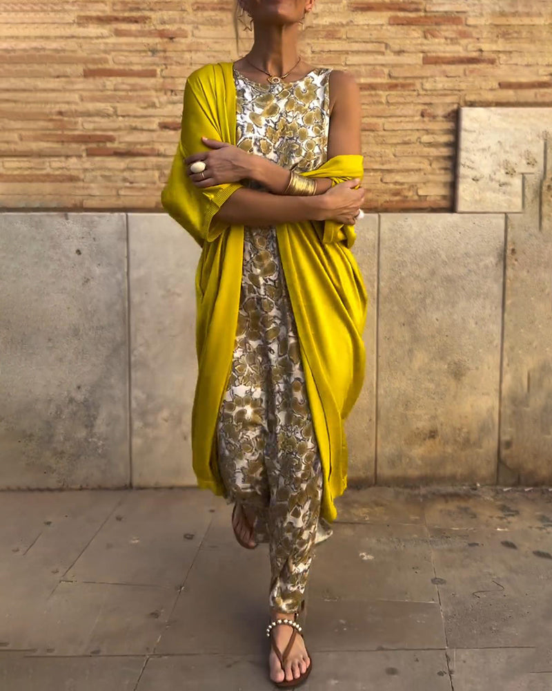 Alfundão – Conjunto de Vestido Longo e Jaqueta