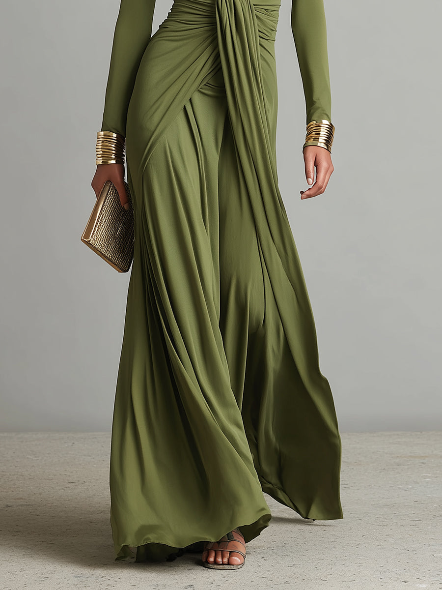 Paços de Ferreira – Vestido Maxi de Seda