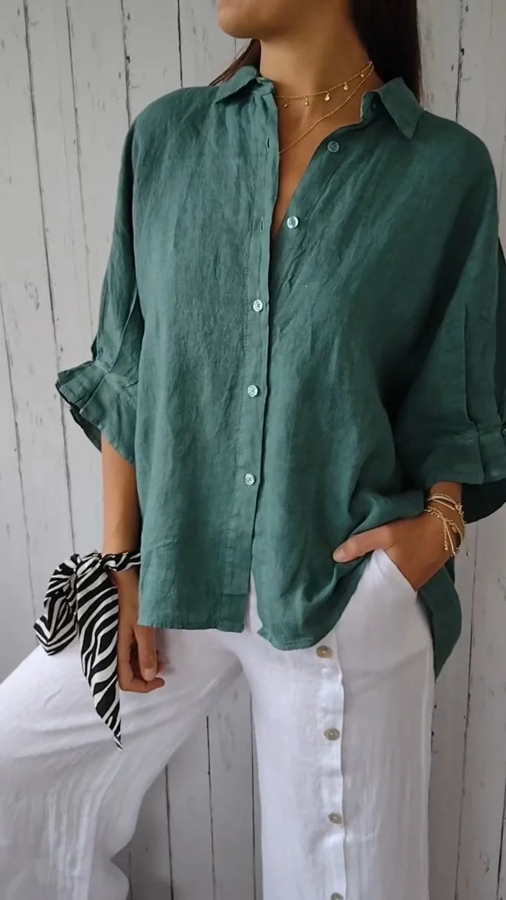 Santo Aleixo – Camisa de Algodão e Linho com Nó