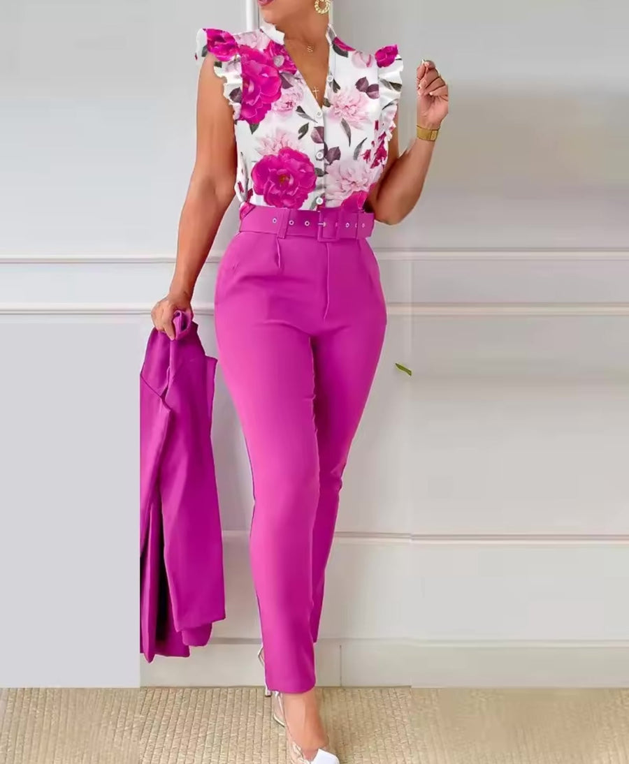 Avelãs de Ambom – Conjunto de Casaco, Calças e Camisa