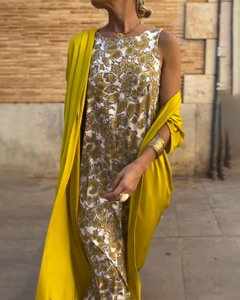 Dornes – Conjunto de Vestido e Cardigã