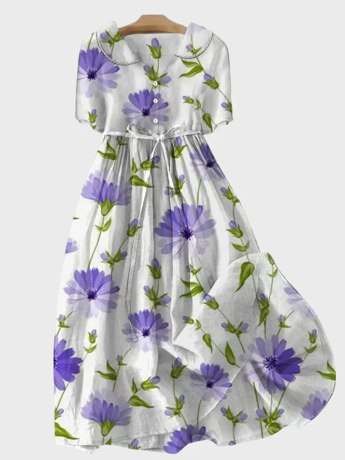 Cadaval – Vestido Maxi Floral Lavanda