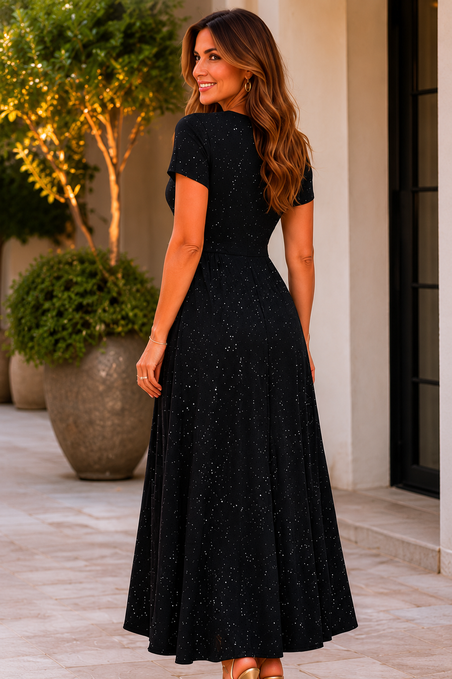 Barcelos – Vestido com Saia de Folhos