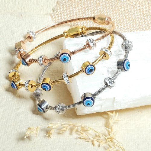Faial – Pulseira Olho Grego com Cristais