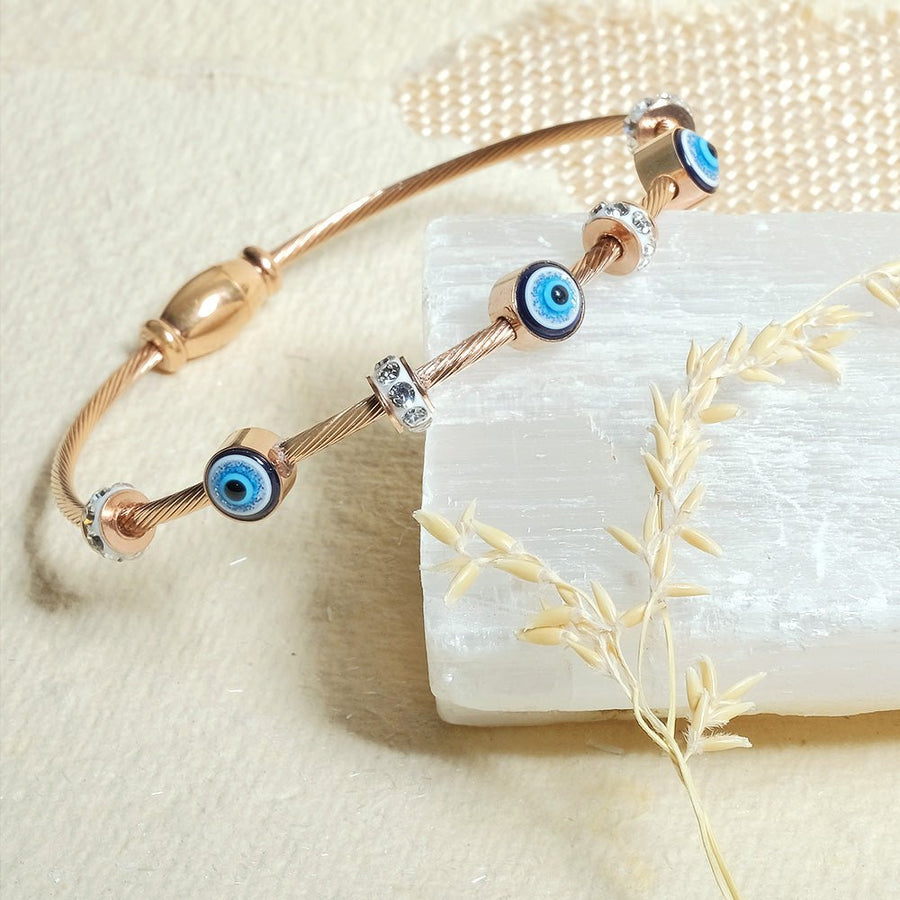 Faial – Pulseira Olho Grego com Cristais