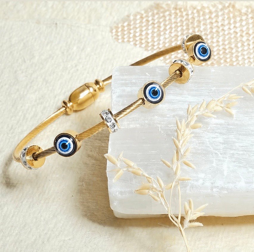 Faial – Pulseira Olho Grego com Cristais