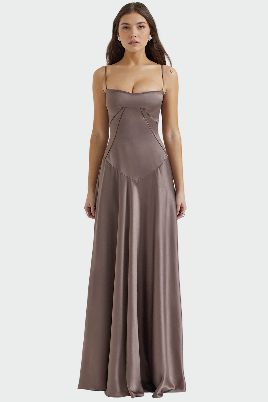 Oliveira de Azeméis – Vestido Maxi de Cetim