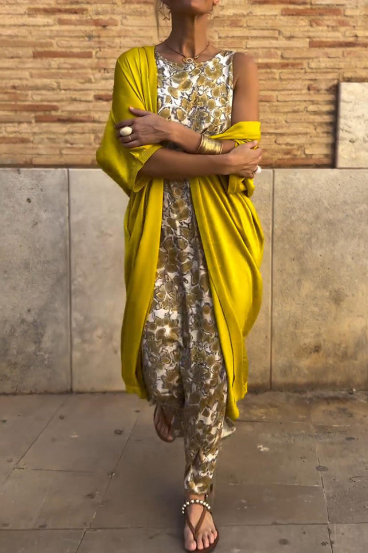 Dornes – Conjunto de Vestido e Cardigã