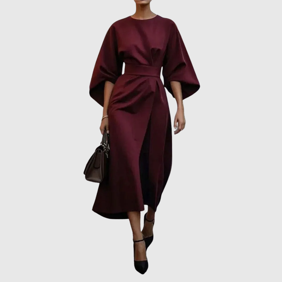 Ferreira do Zêzere – Vestido Maxi com Mangas Morcego