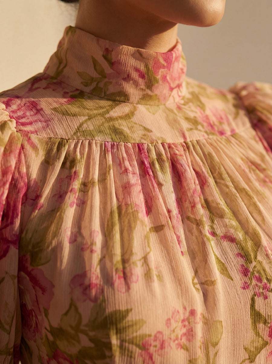 Sabrosa – Vestido Floral em Aguarela