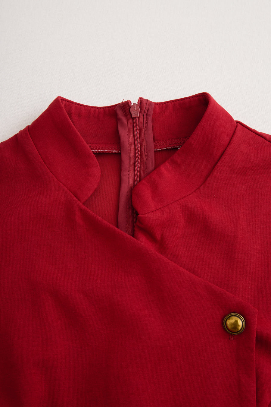 Trigaches – Vestido Midi Bordô sem Mangas