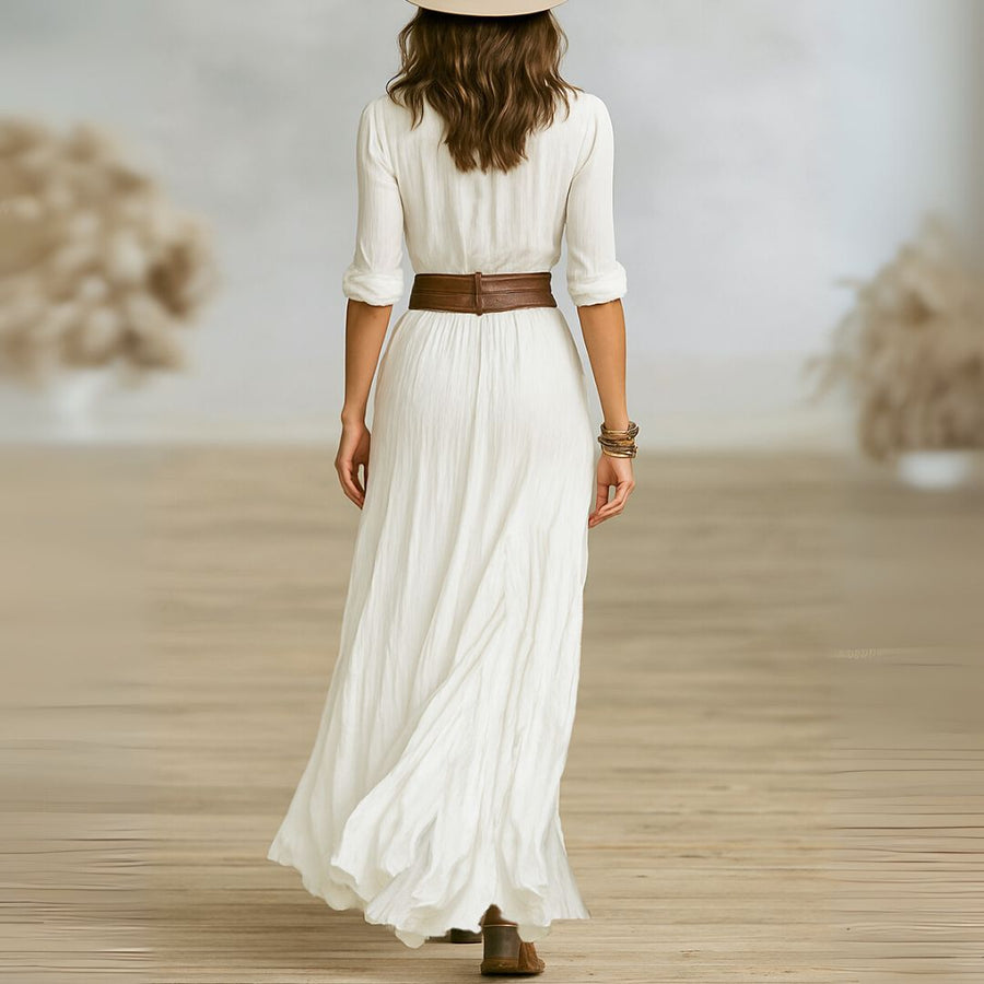 Bragança – Vestido Maxi com Cinto
