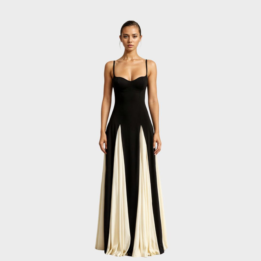 Brandara – Vestido Longo com Corpete Coração