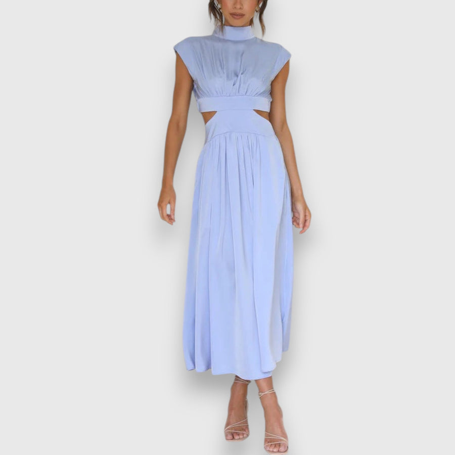Mora – Vestido Maxi com Recortes na Cintura