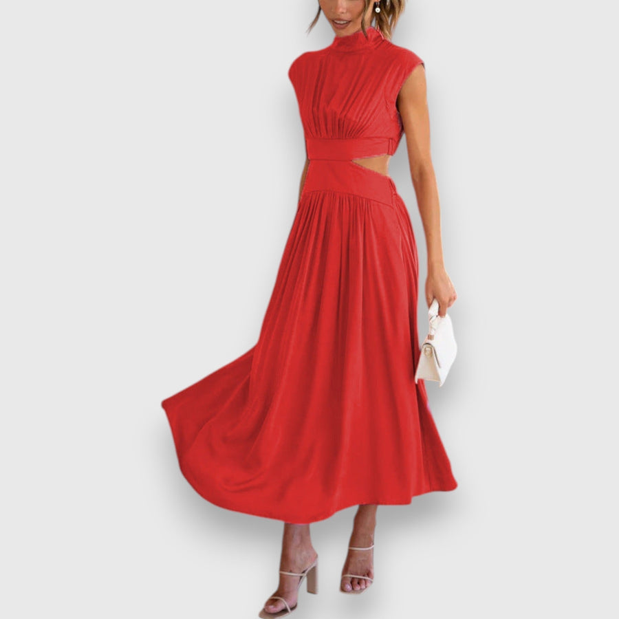 Mora – Vestido Maxi com Recortes na Cintura