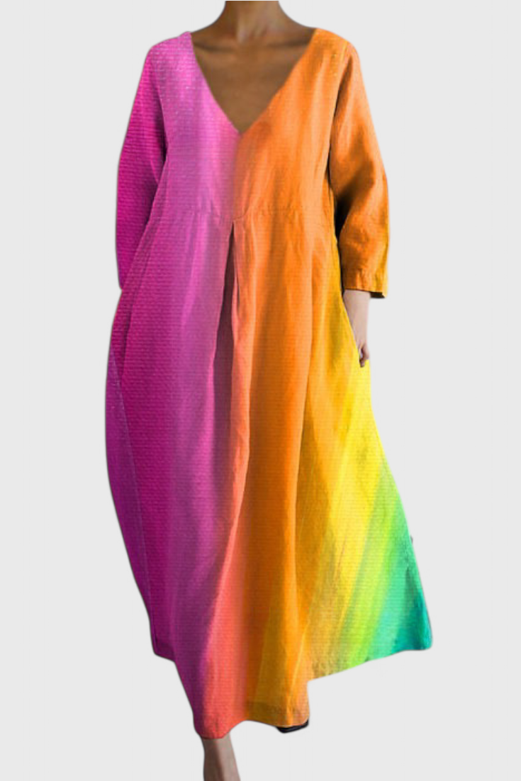 Reguengos – Vestido Fluido com Decote em V