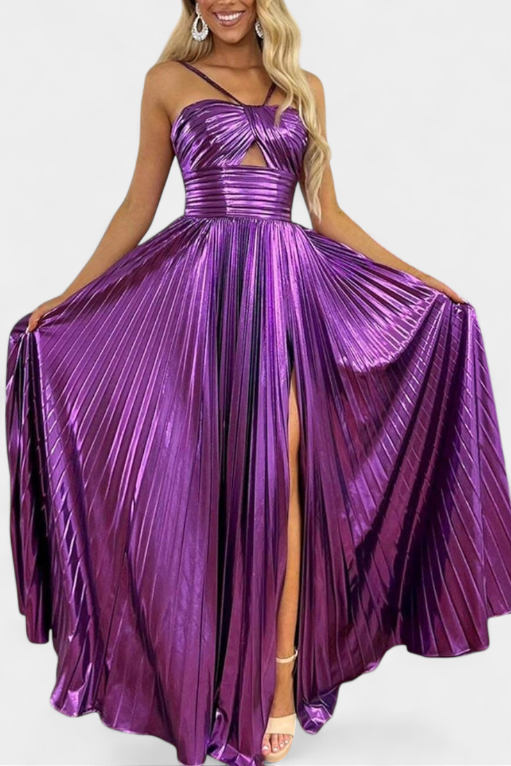 Tabuaço – Vestido Maxi Metalizado