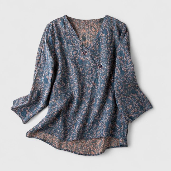 Pavia – Camisa com Bordado Botânico