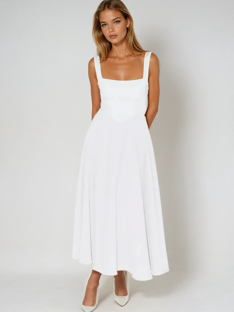Sendim da Serra – Vestido com Decote Ombro a Ombro