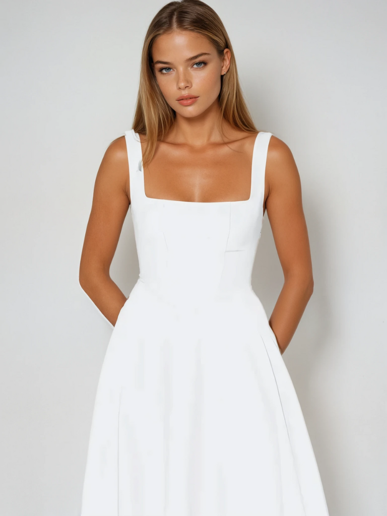 Sendim da Serra – Vestido com Decote Ombro a Ombro