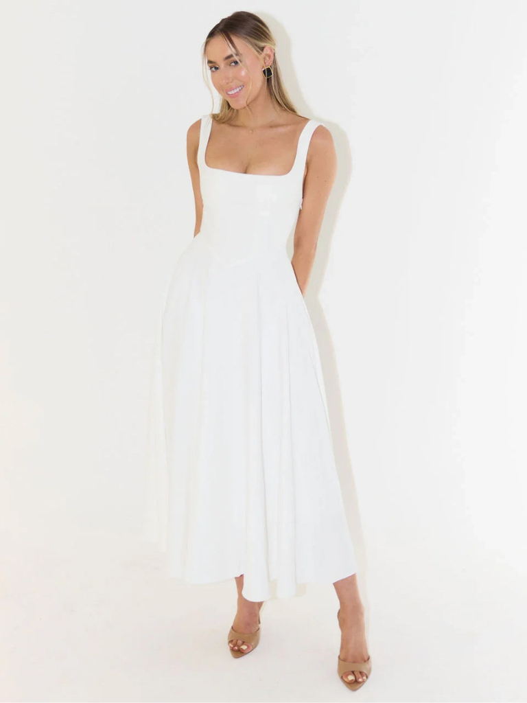 Sendim da Serra – Vestido com Decote Ombro a Ombro